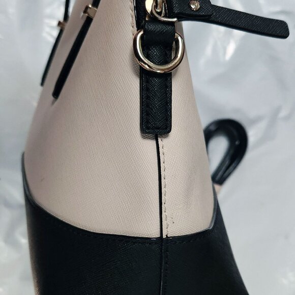 Kate Spade Cedar Street Maise Satchel - Black & Ivory - EUC - Picture 5 of 12